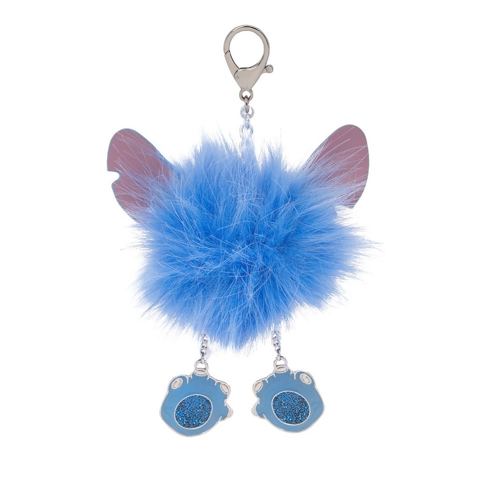 Disney Stitch Pom Pom Flair Bag Charm/Key Chain - NWOT